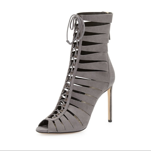 Jimmy Choo Shoes - Francesco Russo Lace Up Suede Heels